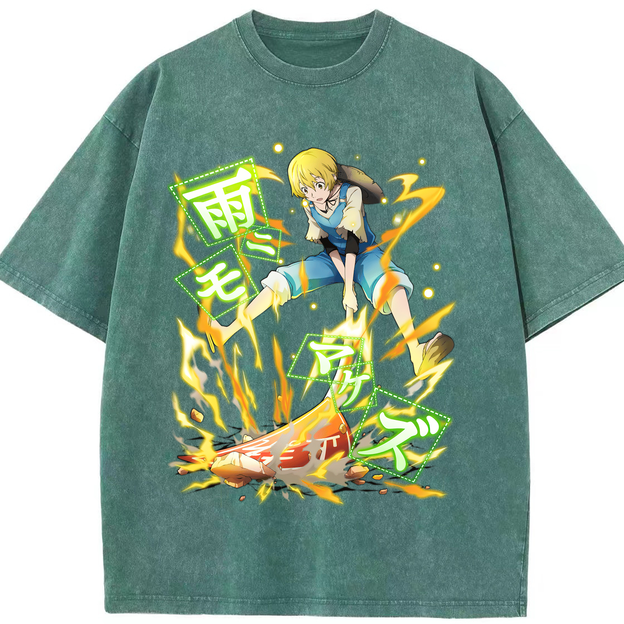 （画像用） 文豪ストレイドッグス Bungo Stray Dogs 綿100% ヴィンテージ風 半袖Tシャツ（フロントプリント）